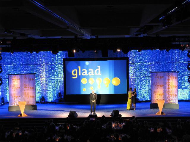 Photo 7 in '20th Annual GLAAD Media Awards' gallery showcasing lighting design by Mike Baldassari of Mike-O-Matic Industries LLC